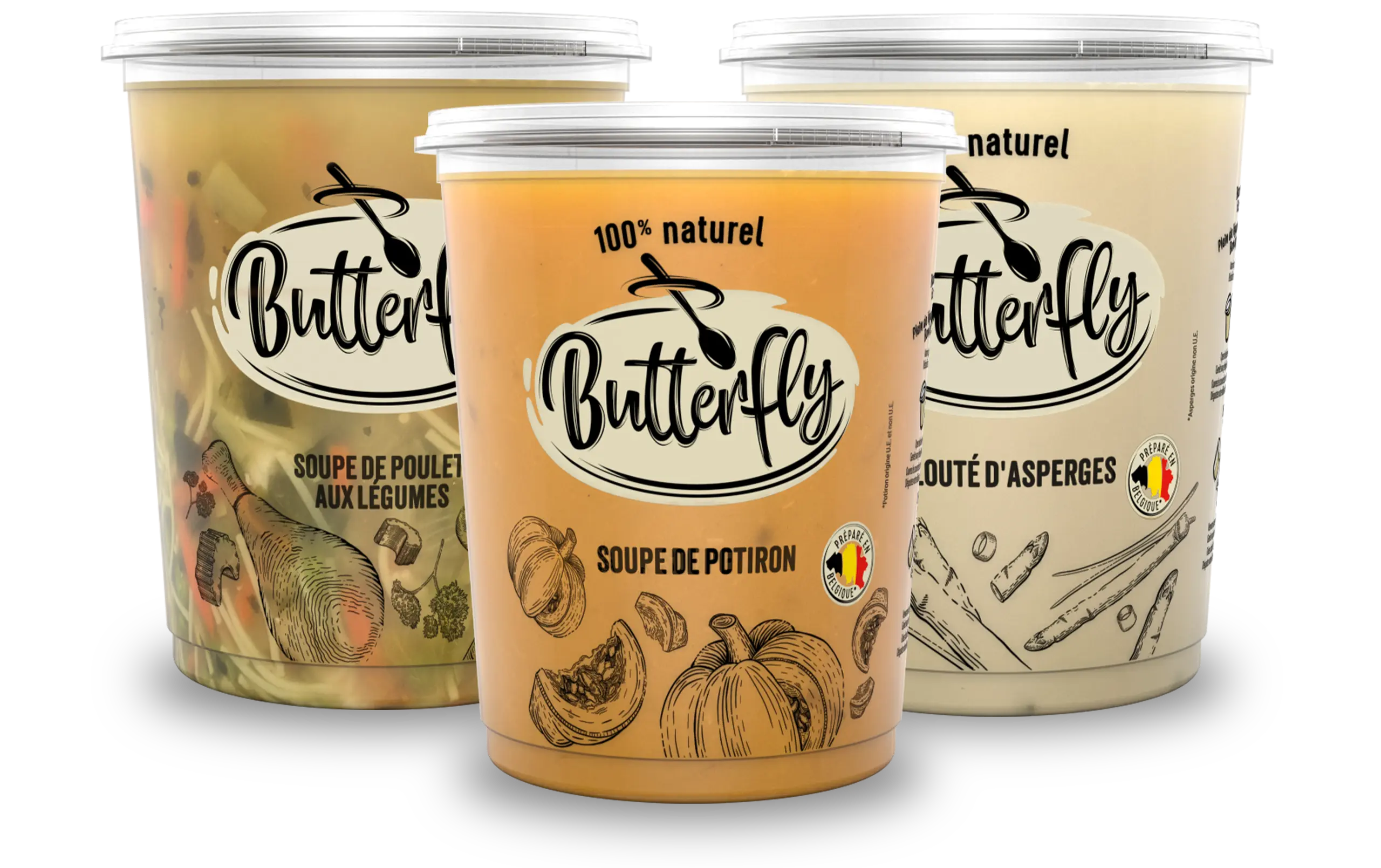 Butterfly soupes
